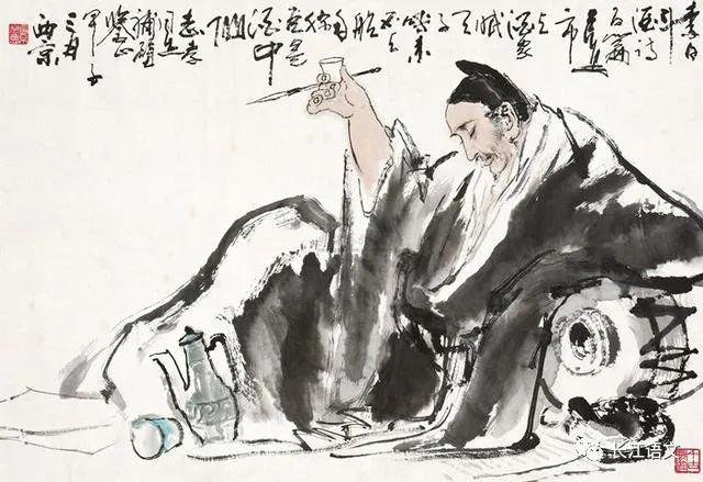 李白月下灵感涌现，仙墨独胆绘卷天地